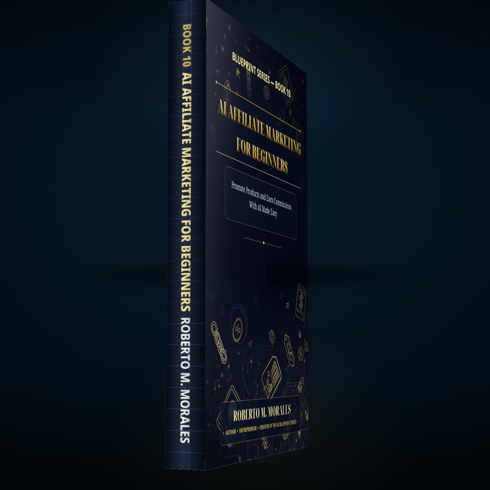 Printed edition of AI Affiliate Marketing for Beginners — printed spine