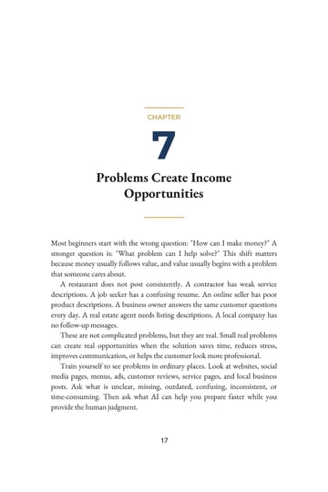 Chapter 7 · Problems Create Income Opportunities · p. 17