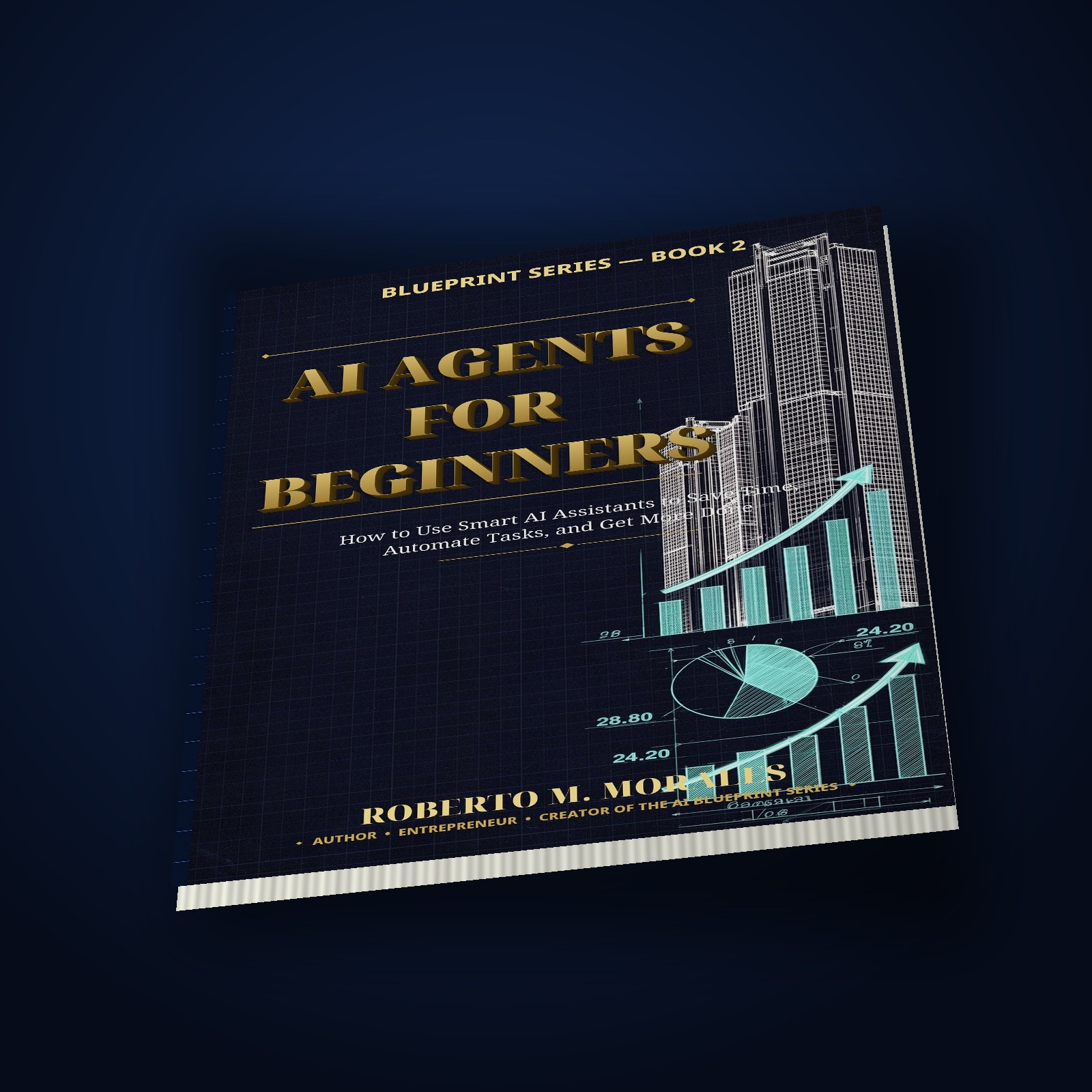 Printed edition of AI Agents for Beginners — top-down view