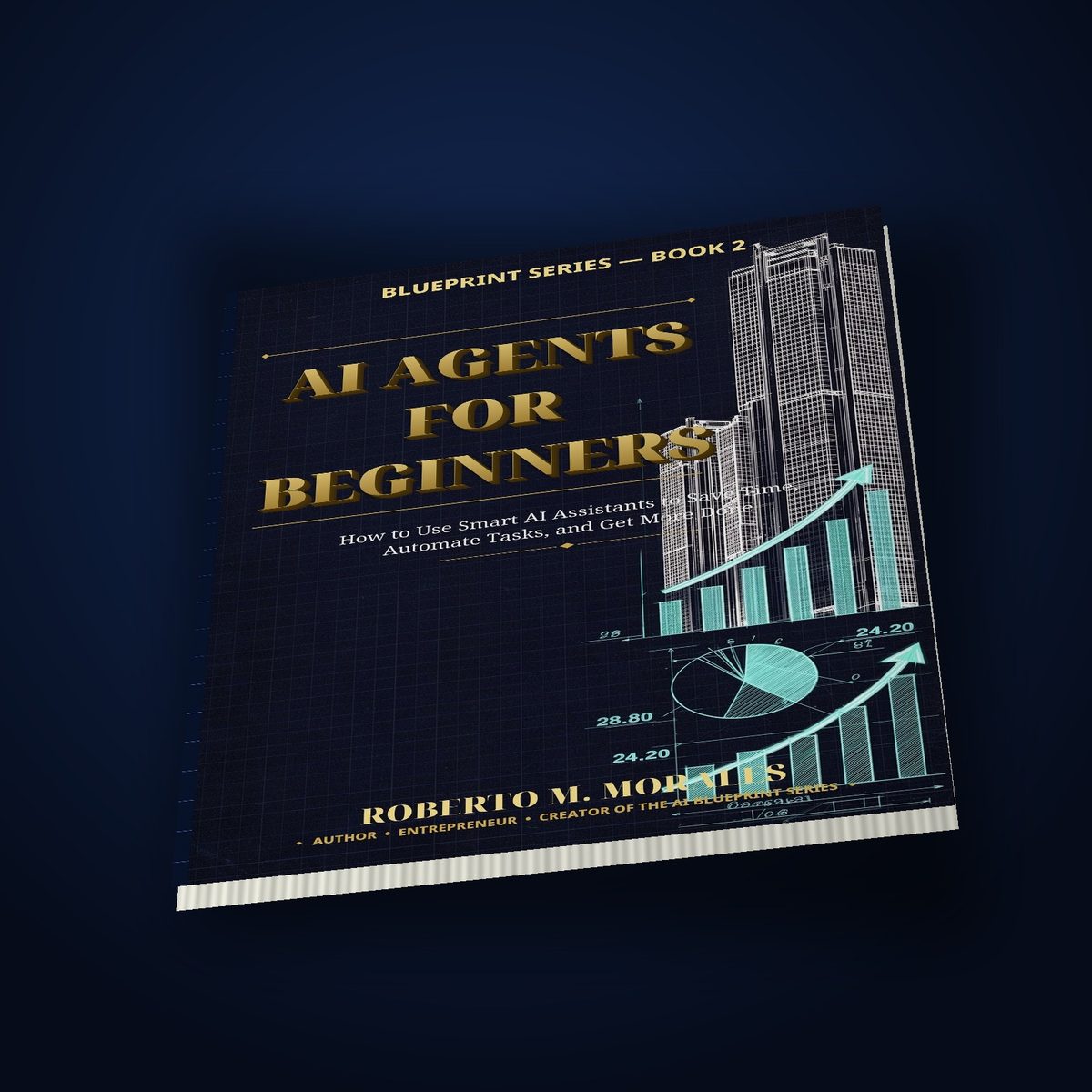 Printed edition of AI Agents for Beginners — top-down view