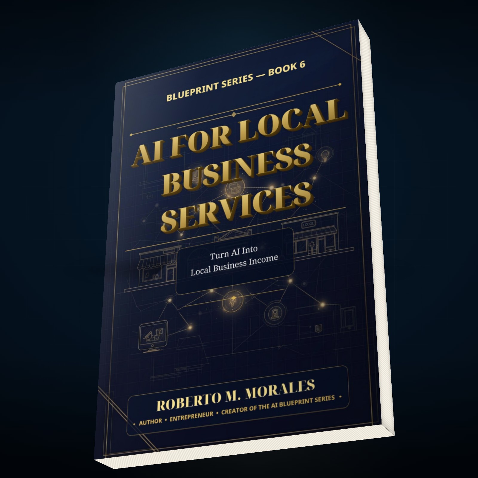 Printed edition of AI for Local Business Services — top-down view