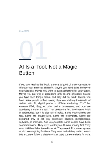 Chapter 1 · AI Is a Tool, Not a Magic Button · p. 13