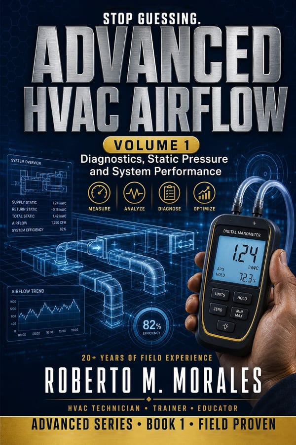 Stop Guessing: HVAC Airflow Made Simple — Advanced Airflow Diagnostics — Volume 1 — cover