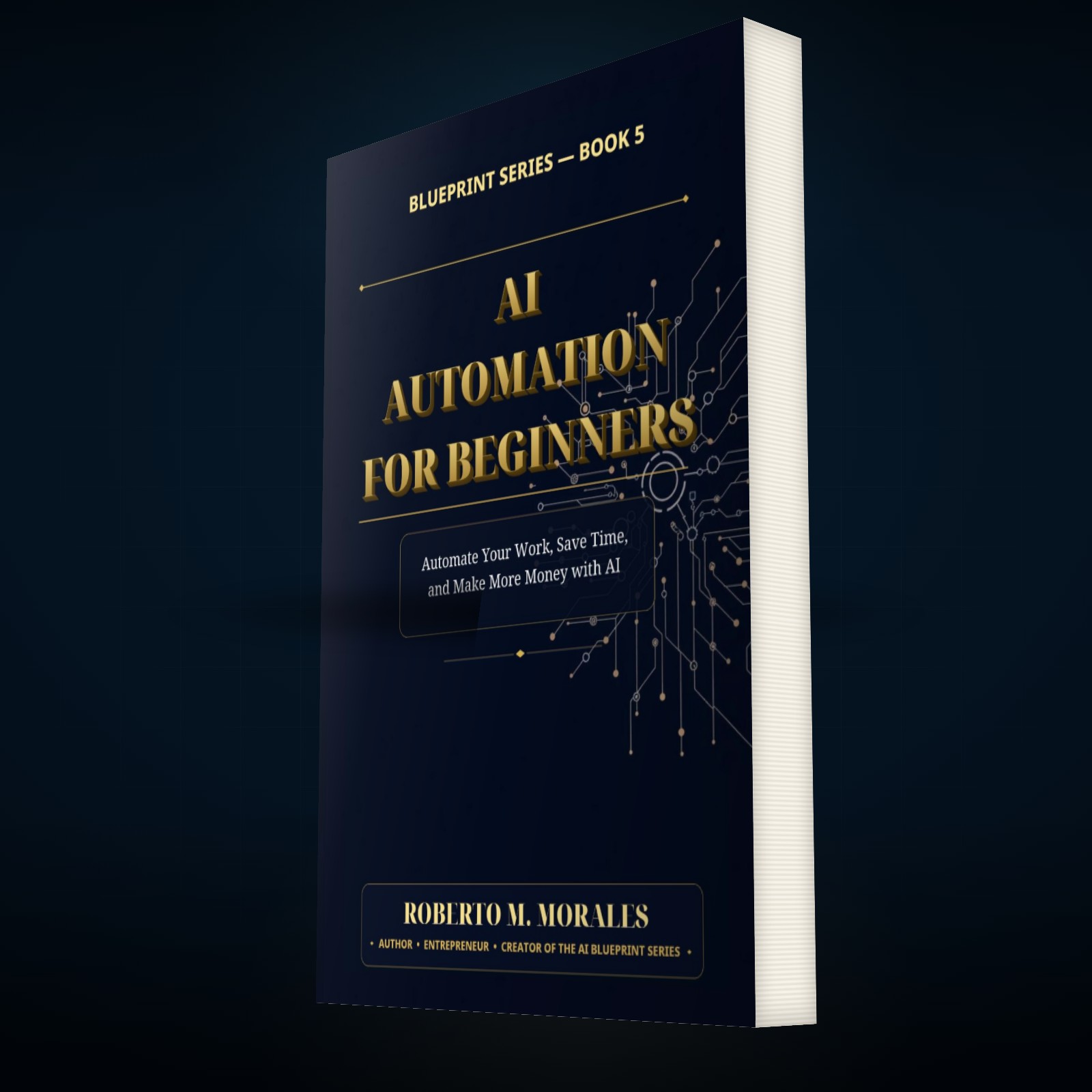 Printed edition of AI Automation for Beginners — three-quarter angle