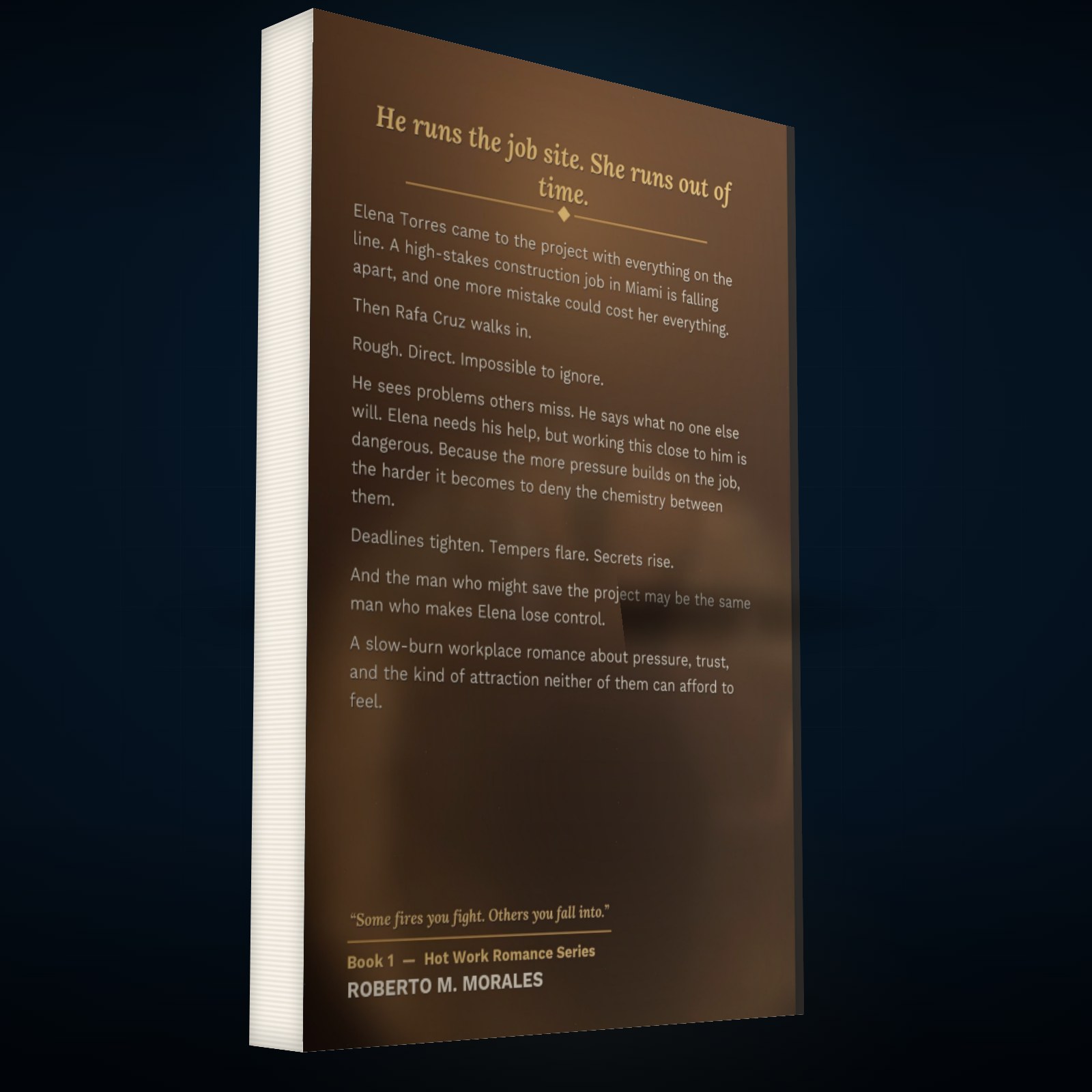 Printed edition of Hot Work — back cover