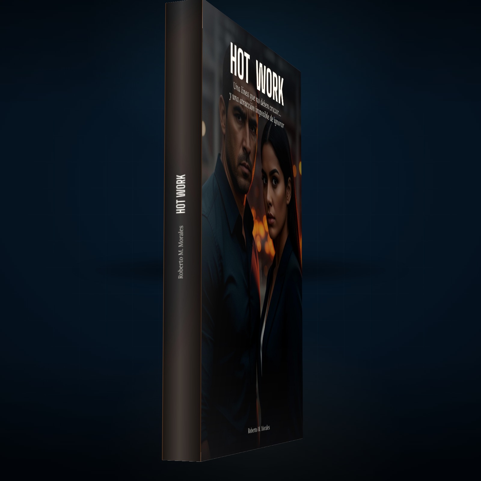 Printed edition of Hot Work — Edición en Español — lomo impreso