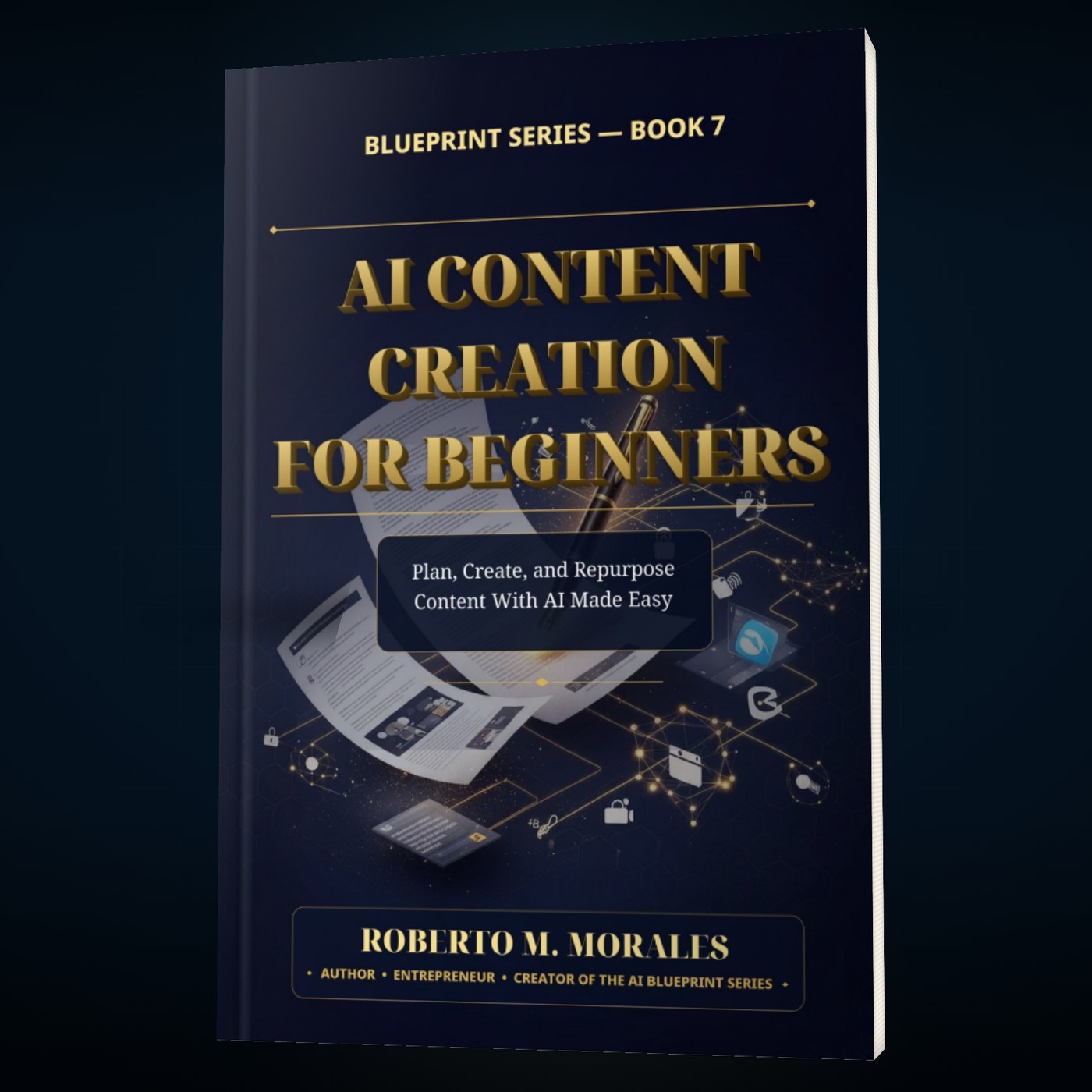 Printed edition of AI Content Creation for Beginners — front cover