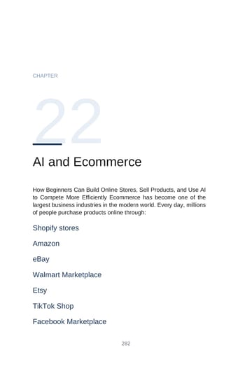 Chapter 22 · AI and Ecommerce · p. 282