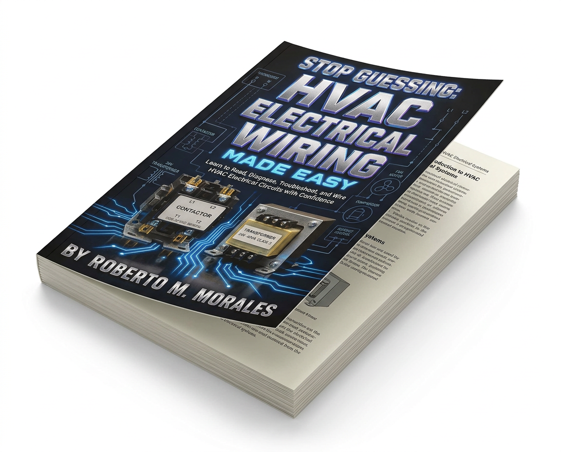 Printed edition of Stop Guessing: HVAC Electrical Wiring Made Easy — side profile