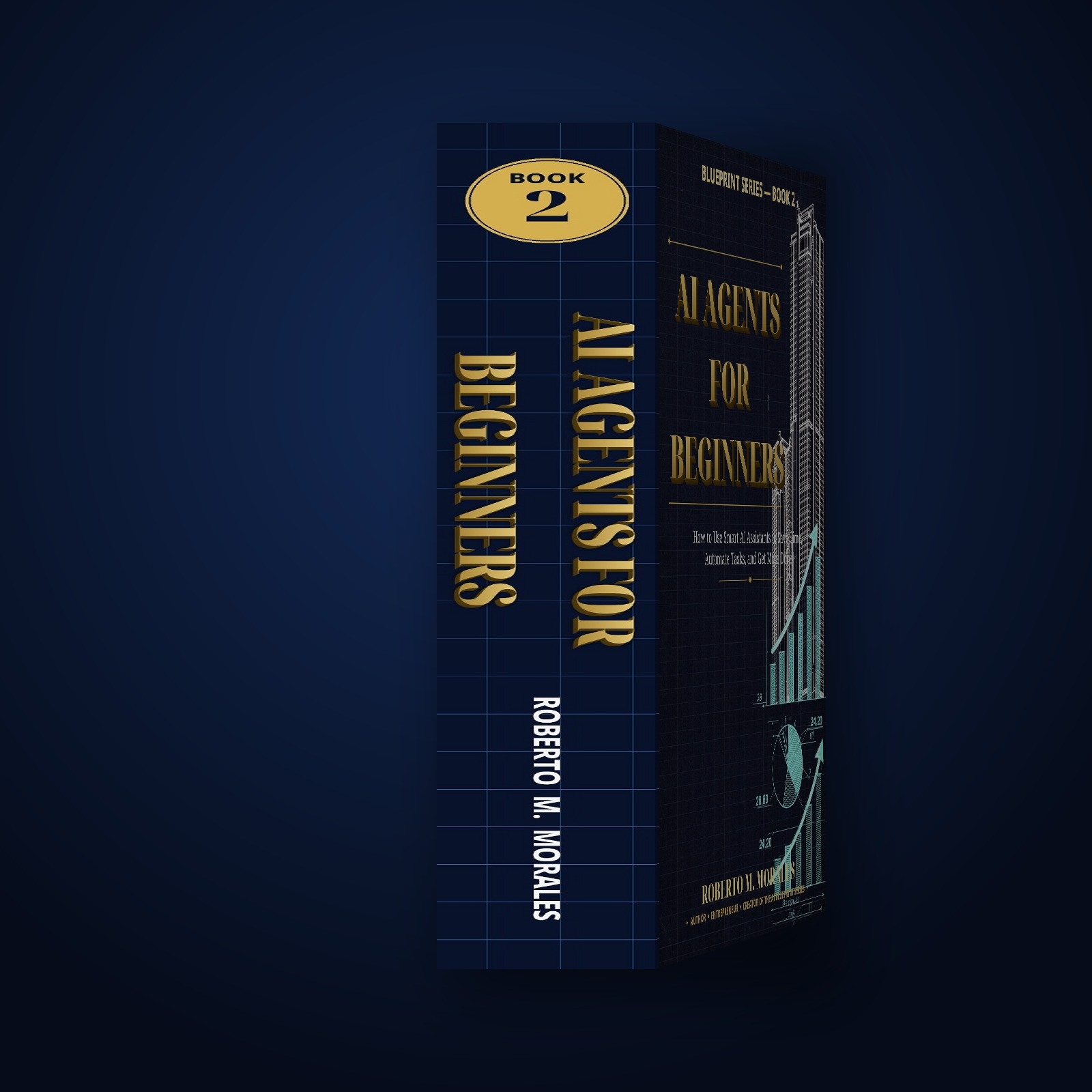 Printed edition of AI Agents for Beginners — printed spine