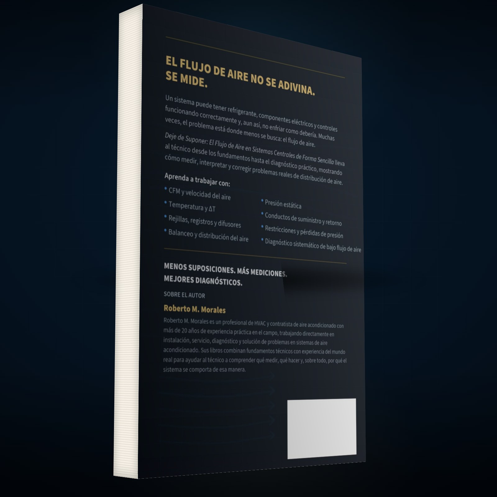 Printed edition of DEJE DE SUPONER: El Flujo de Aire en Sistemas Centrales de Forma Sencilla — contraportada