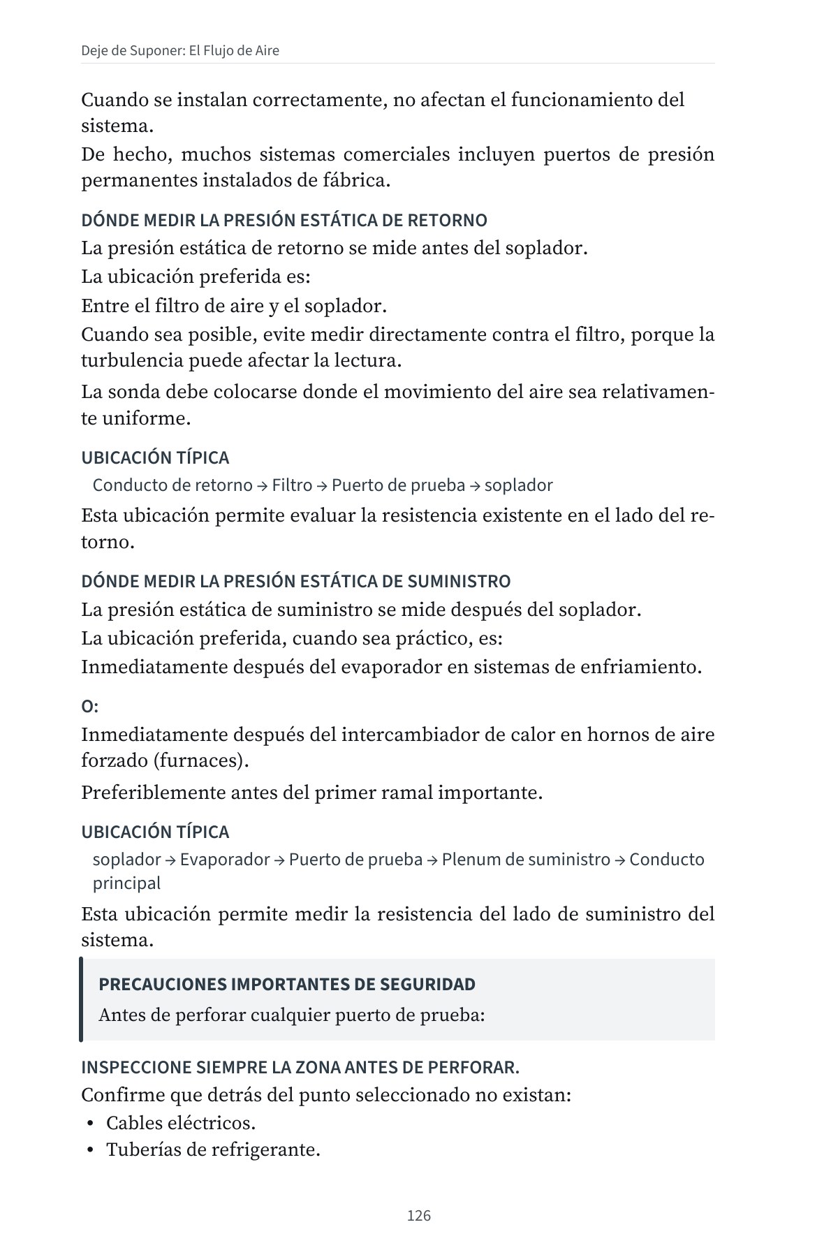 DEJE DE SUPONER: El Flujo de Aire en Sistemas Centrales de Forma Sencilla — interior spread: Dónde medir la presión estática