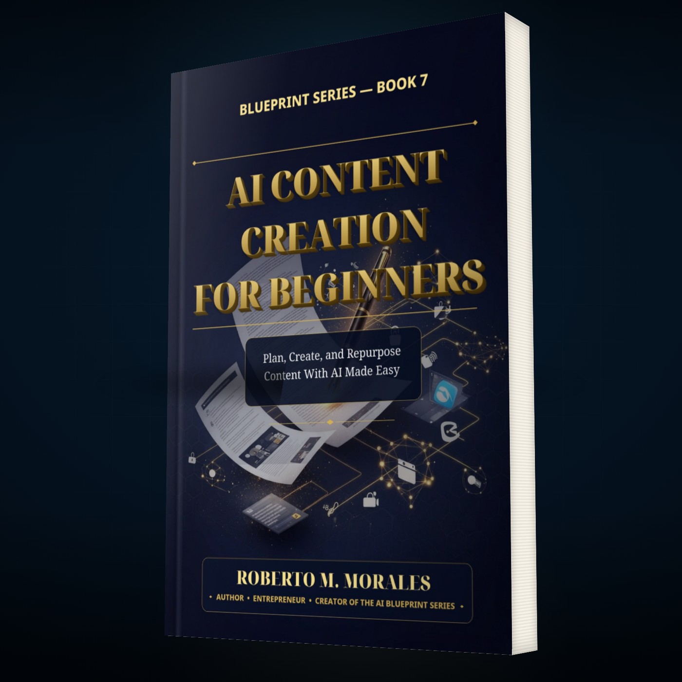 Printed edition of AI Content Creation for Beginners — main view