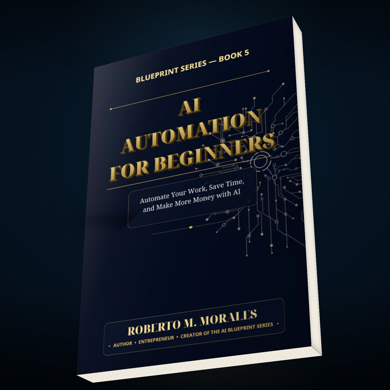 Printed edition of AI Automation for Beginners — top-down view