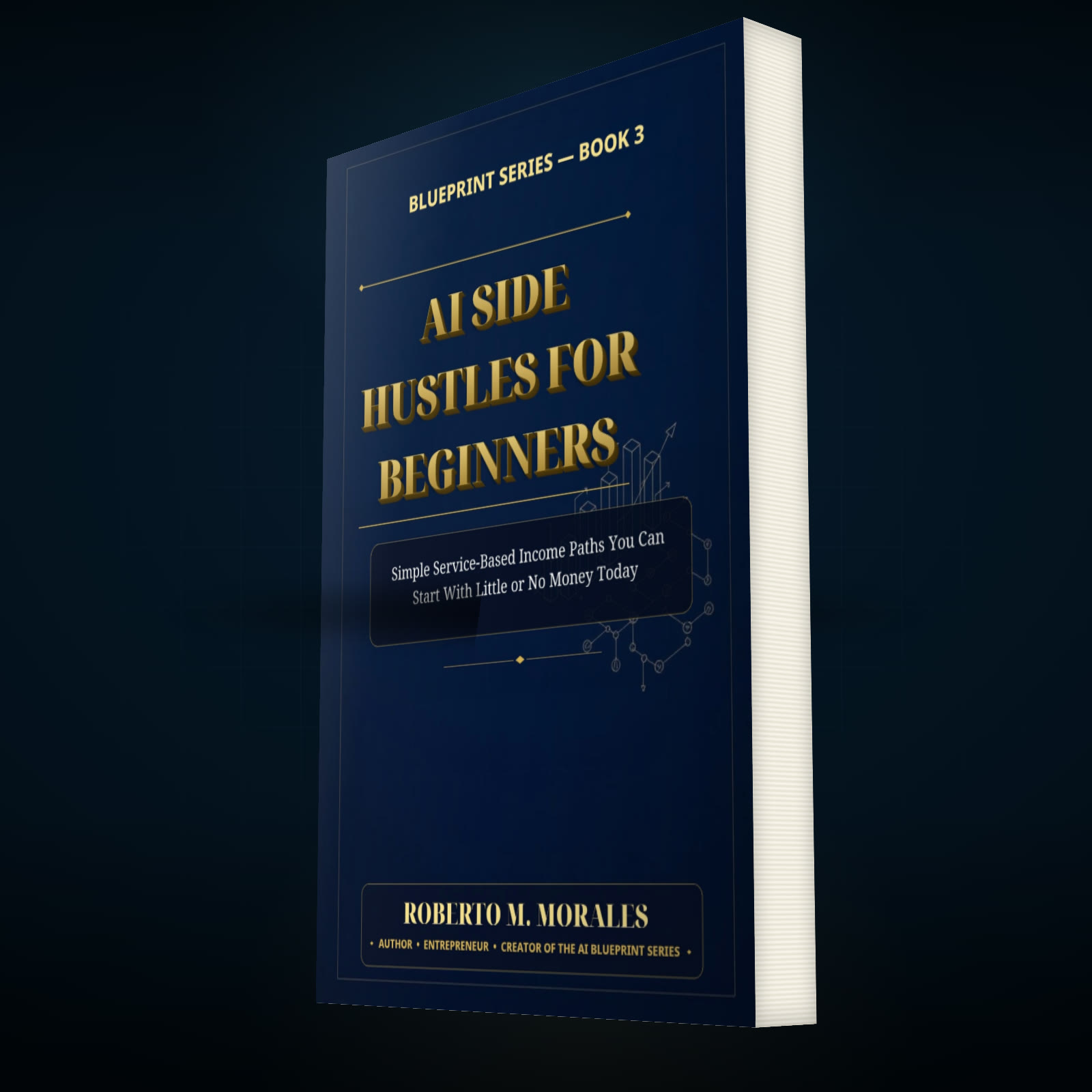 Printed edition of AI Side Hustles for Beginners — three-quarter angle