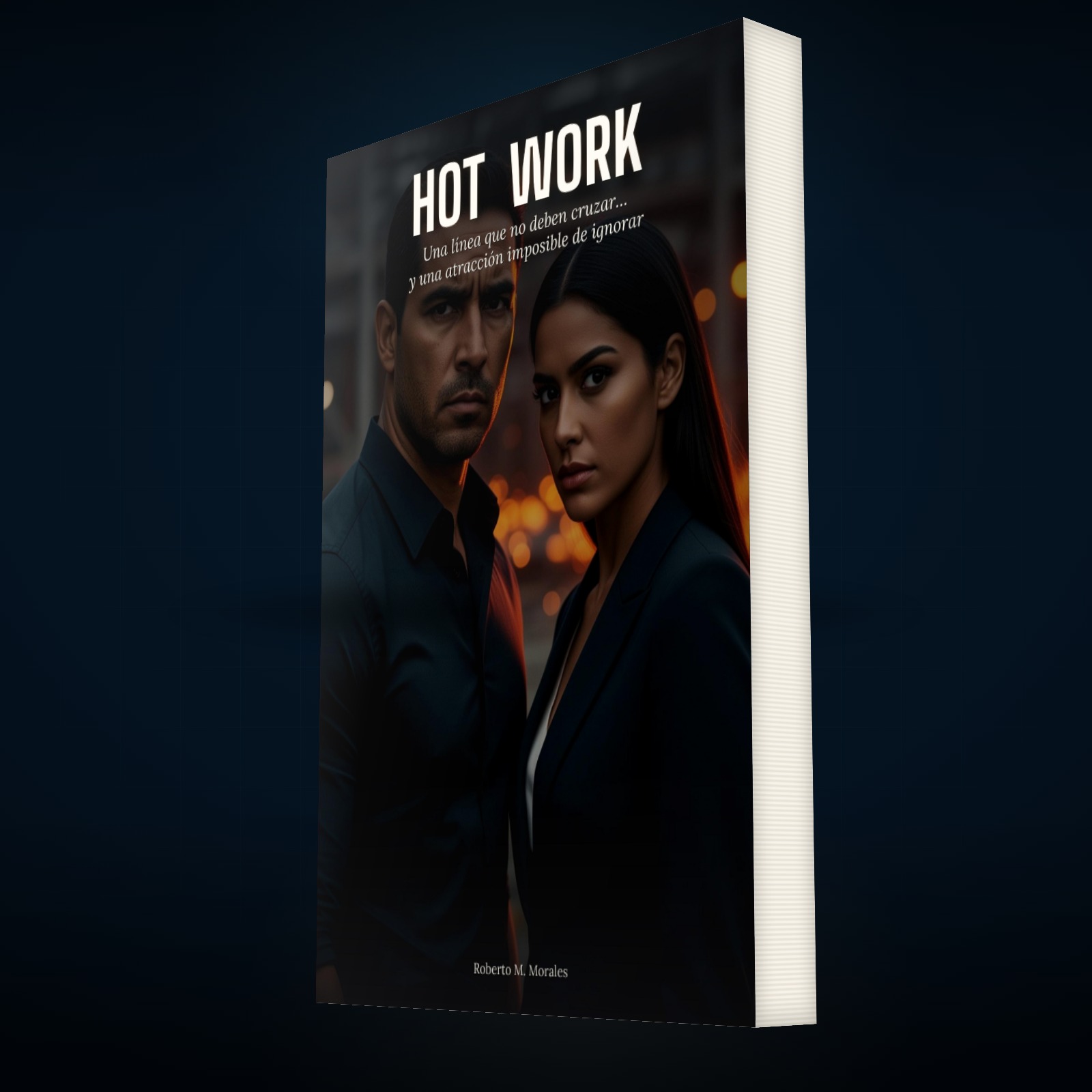 Printed edition of Hot Work — Edición en Español — ángulo de tres cuartos