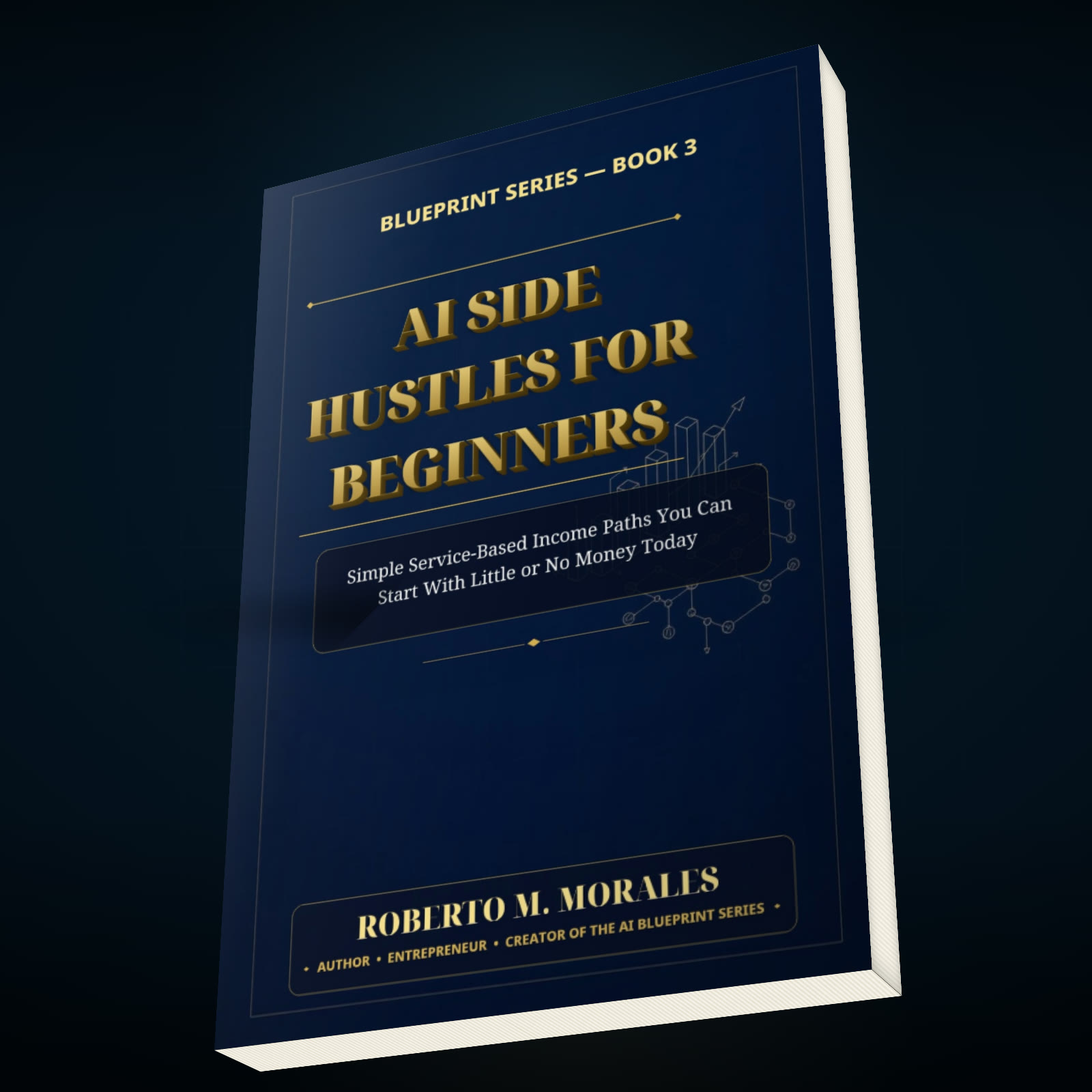 Printed edition of AI Side Hustles for Beginners — top-down view
