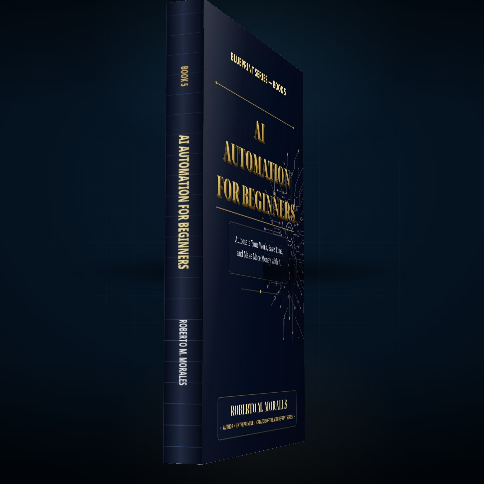 Printed edition of AI Automation for Beginners — printed spine