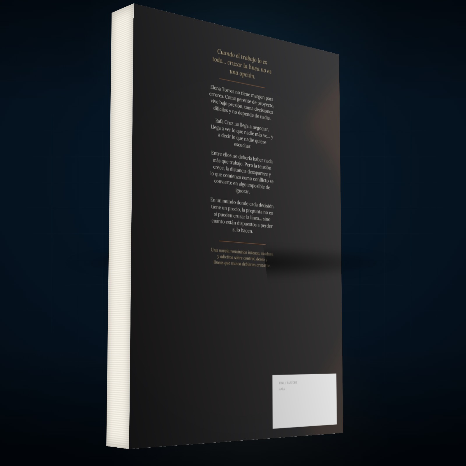 Printed edition of Hot Work — Edición en Español — contraportada