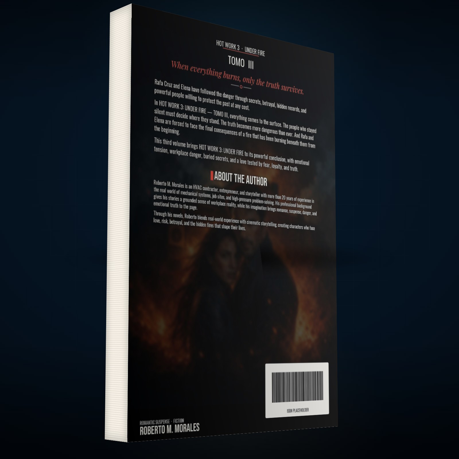 Printed edition of Hot Work 3: Under Fire — Tomo III — back cover