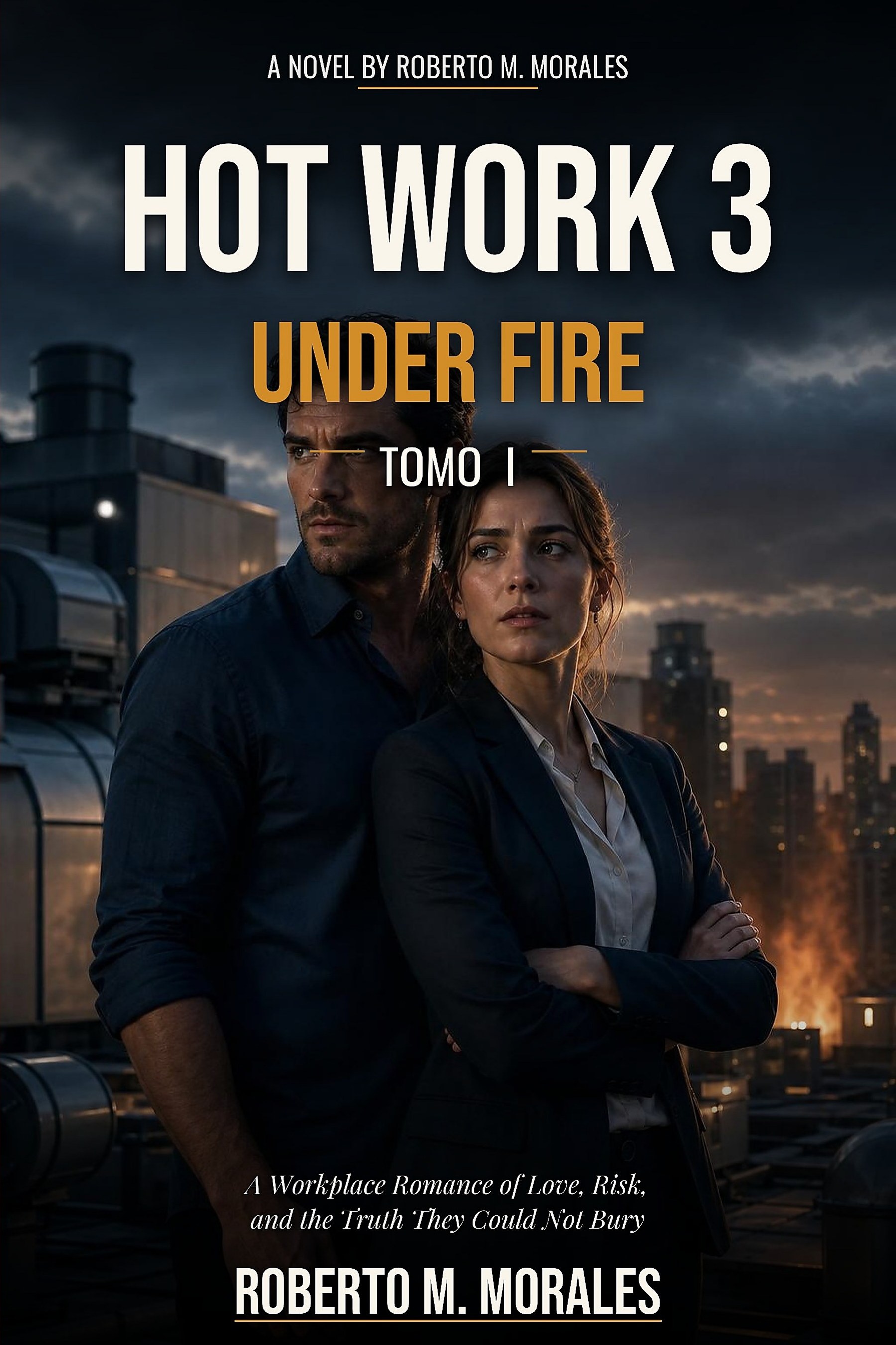 Front cover of Hot Work 3: Under Fire — Tomo I by Roberto M. Morales — Romantic suspense fiction