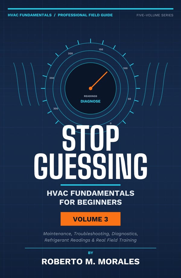 Stop Guessing: HVAC Fundamentals for Beginners — Volume 3 — cover