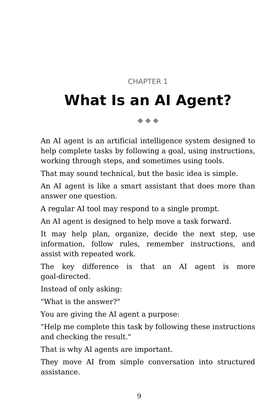 AI Agents for Beginners — interior spread: What is an AI agent?