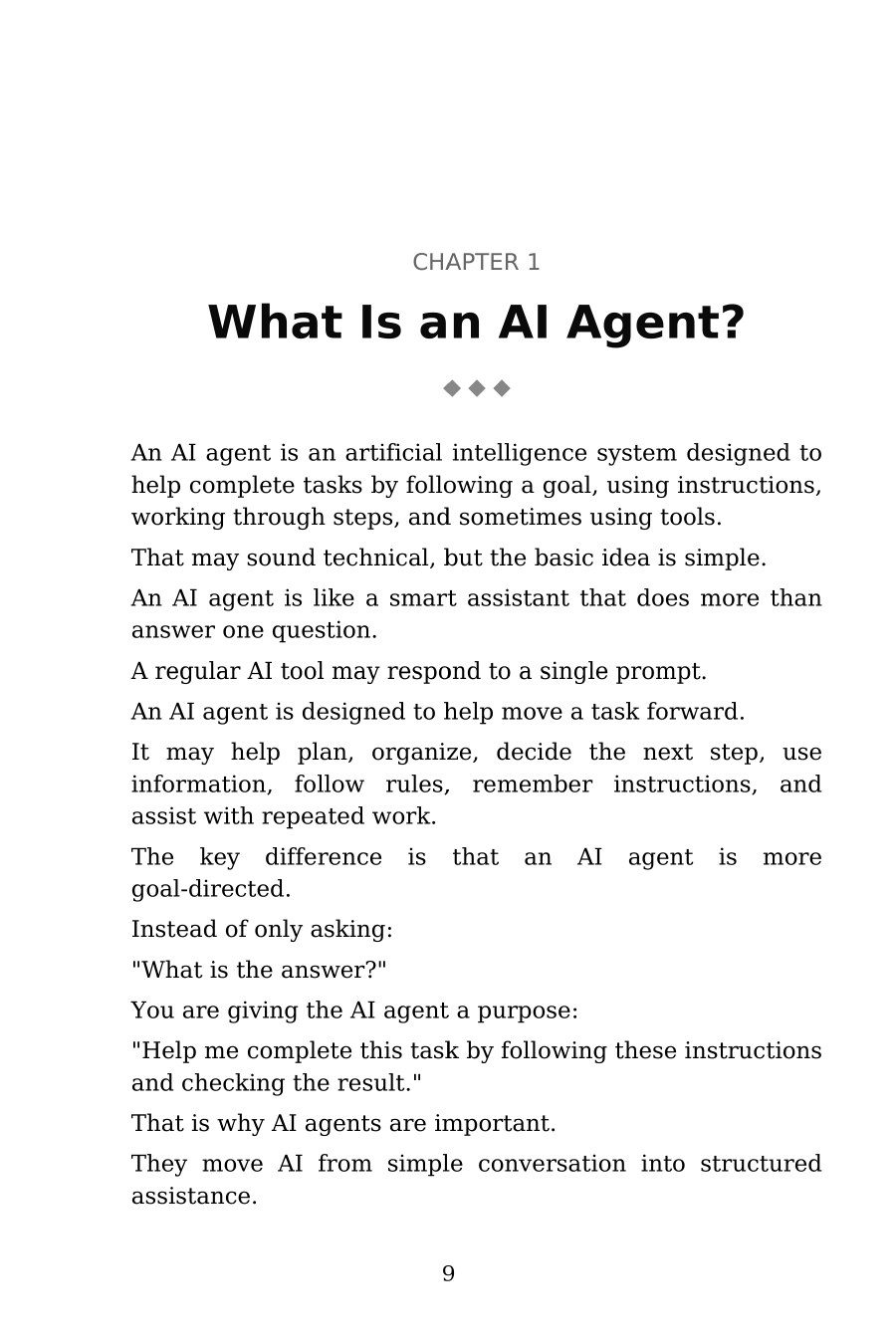 AI Agents for Beginners — interior spread: What is an AI agent?