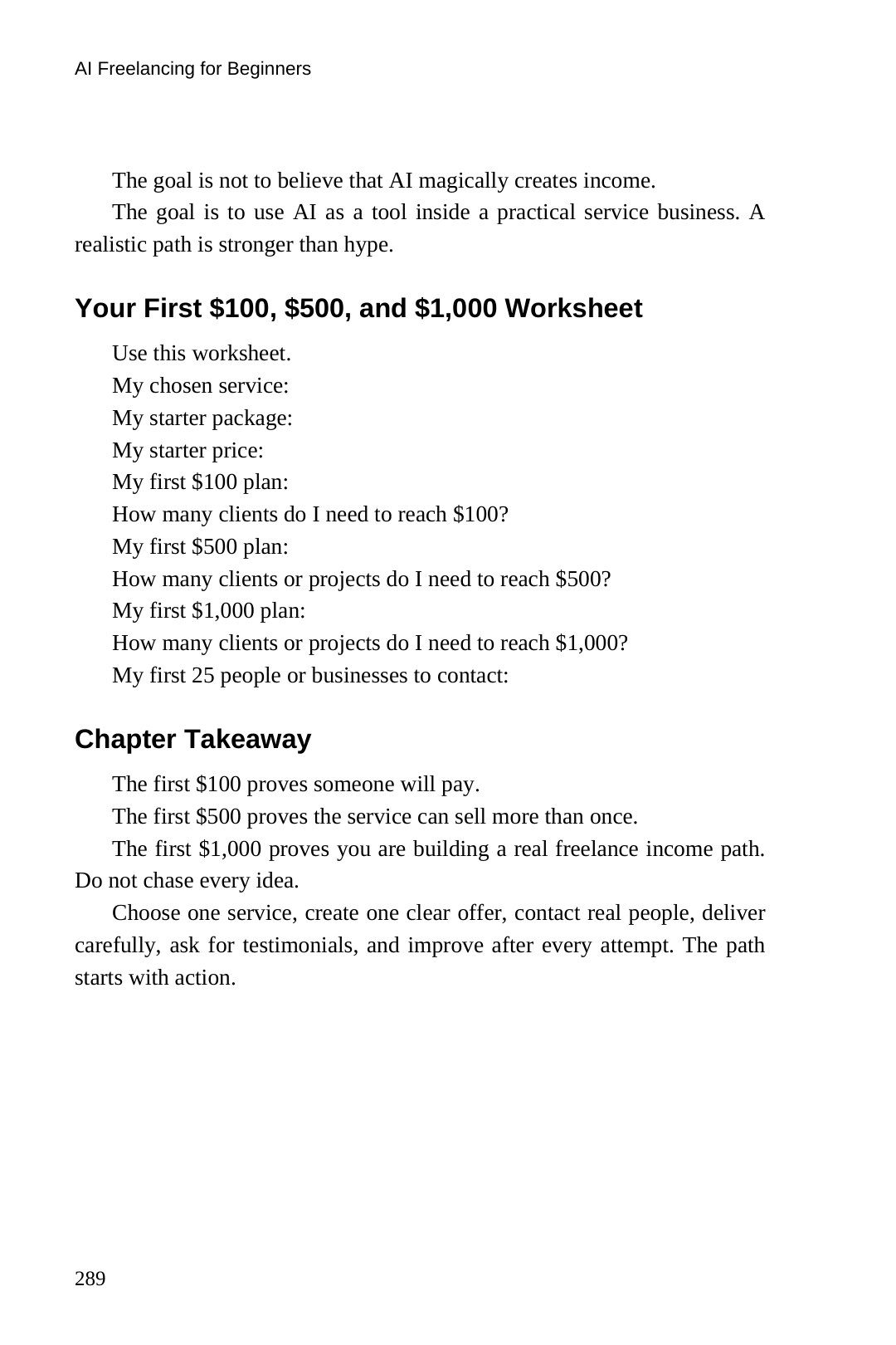 Plan revenue milestones